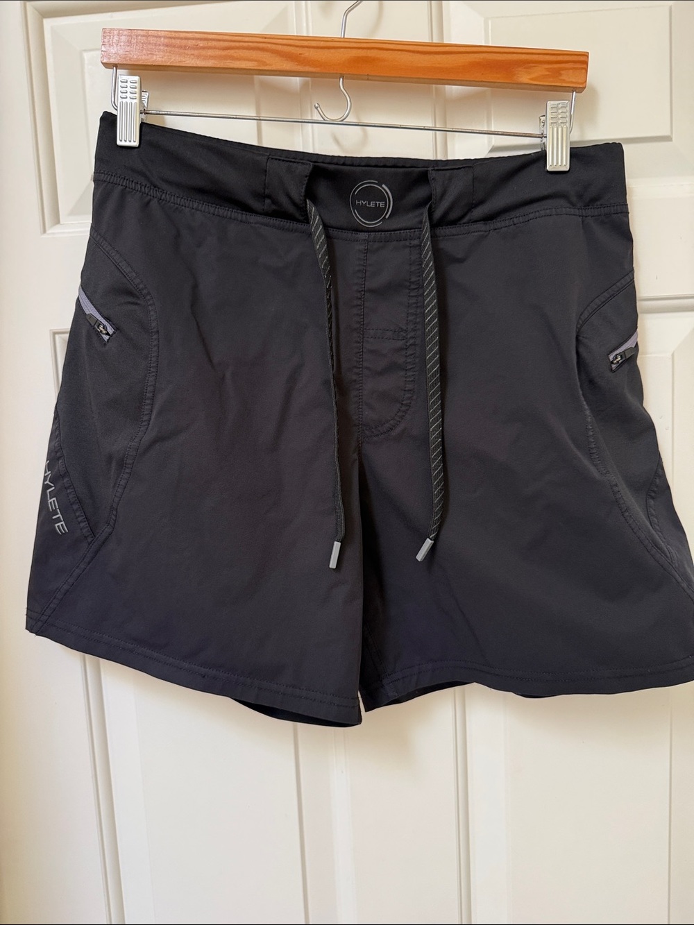 Hylete Black Quad Cut Performance Training Shorts